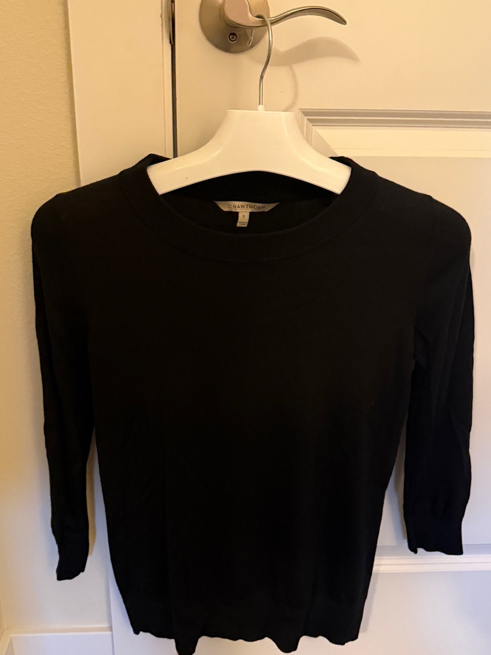 41 Hawthorn Black Crewneck Sweater